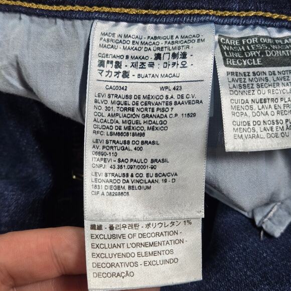 Levis Wom Sz 10 Classic Straight Leg Denim Jeans Classic Staple Capsule Wardrobe - Picture 7 of 11